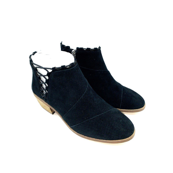Vince Camuto Pandormia Exposed Ankle Boots- Black Suede, US 9.5M - Picture 2 of 9